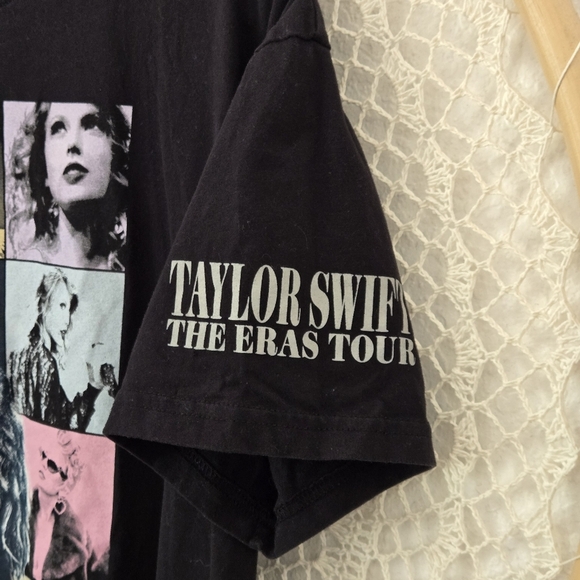Taylor Swift The Eras Tour US Dates Black Graphic T-Shirt Size L Unisex - Picture 6 of 10